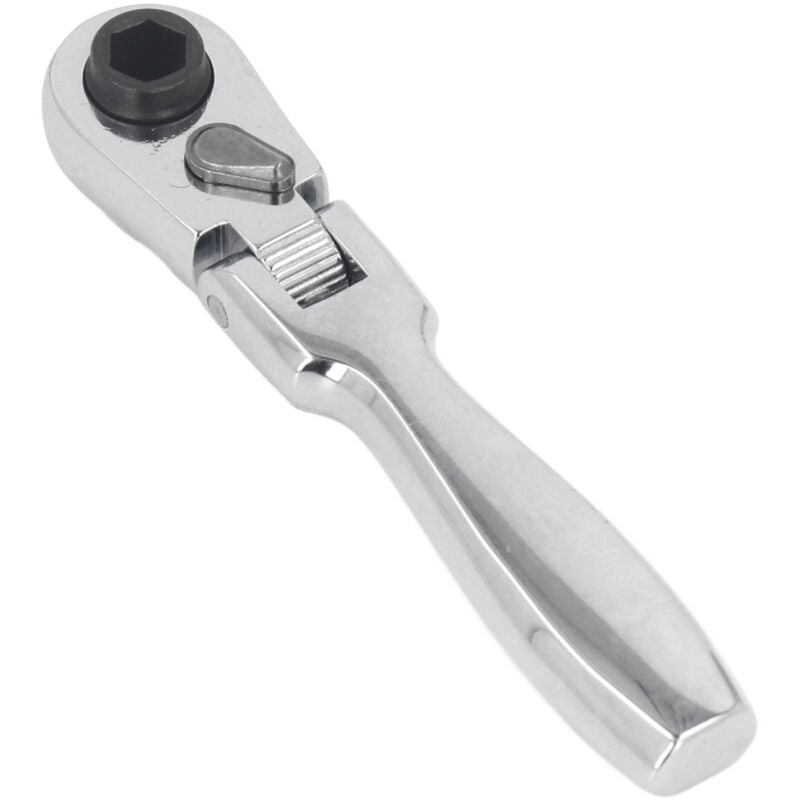 Image of Beweglicher Kopf -Ratschenschlüssel 2 in 1 72 Zähne 1/4 Zoll Sockel -Spanner - Eosnow