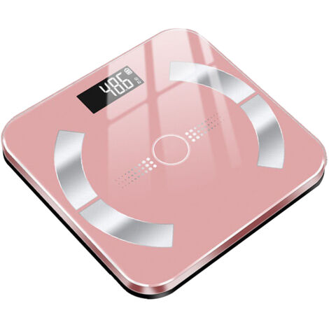 Eosnow Body Weightskala LCD Display Nachtsicht Hintergrundbeleuchtung 2 bis 180 kg hohe Genauigkeit Bluetooth getempertes Glasfett