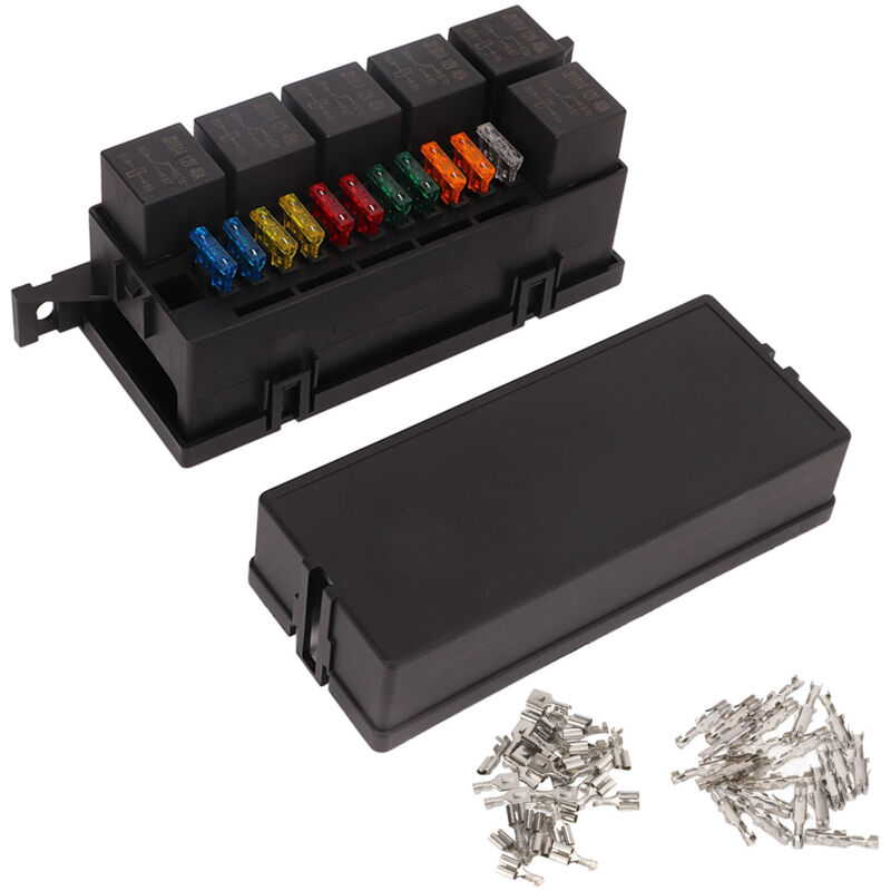 Eosnow - Boîte de relais de fusible 6 relais 11 atc ato boîte de bloc de relais étanche pour voiture Yacht bateau