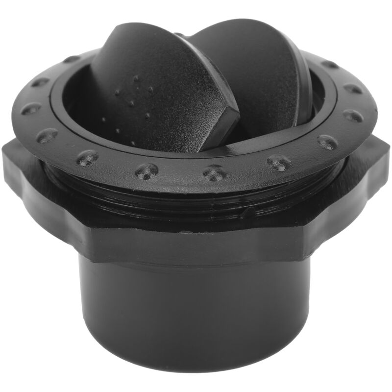 Eosnow - Bouton de garniture de ventilation de sortie de climatiseur de voiture, Style rond, entretien pour camping-car, bus, bateaux, noir