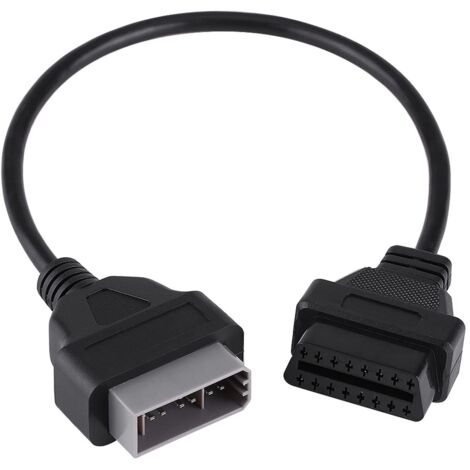 Eosnow – Câble adaptateur OBD2 14 broches à 16 broches – Compatible Nissan – Longueur 40 cm – Plastique et métal