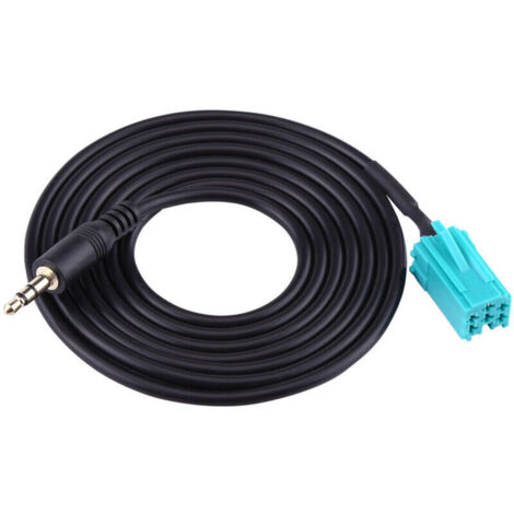 Eosnow Cable auxiliaire de connecteur de voiture, 6 broches à 3.5mm, pour Renault, liste de mise à jour, ligne de données Automobile