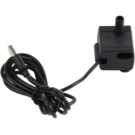 Eosnow Câble de pompe à eau de paysage de fontaine Miniature d'intérieur hydroponique 5V, pour aquariums d'étang