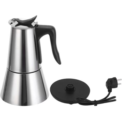 Eosnow Cafetière électrique en acier inoxydable de 300ml, bouilloire domestique pour la maison, prise ue 220V