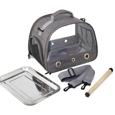 Eosnow Cage à oiseaux Portable pour animaux de compagnie lors des sorties,sac à oiseaux pliable en tissu Oxford