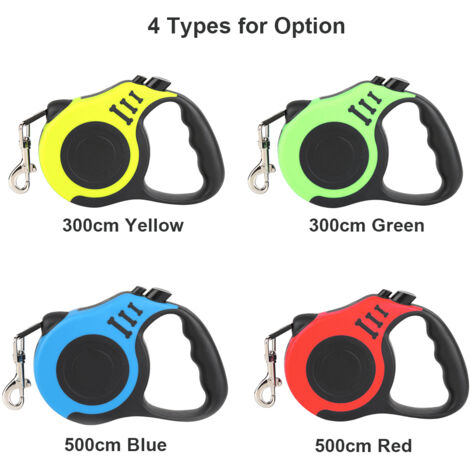 Eosnow Cane retrattile per cani che cammina con maniglia anti-slip per animali domestici di piccole e medie