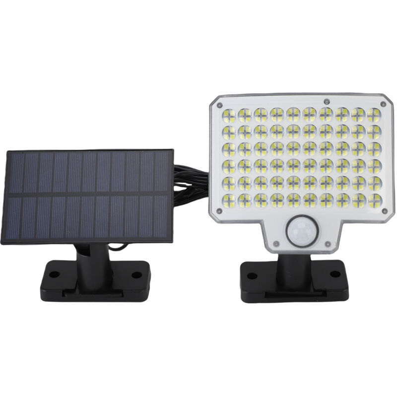 Eosnow Capteur de mouvement de lumière extérieure solaire 3000LM 240 LED IP65 mur alimenté par pluie avec télécommande pour arrière-cour de Patio de