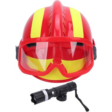 Eosnow Casque de sauvetage, casque de sécurité pour le travail en hauteur, avec lumière, fentes et ventilation, pour les recherches d'urgence en cas de tremblement de terre, incendie F2, rouge