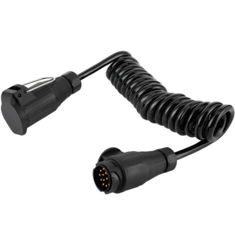 Eosnow Cble adaptateur 13 broches à 13 broches, rallonge de prise de remorque, cordon à ressort pour voiture, caravane, camping-car
