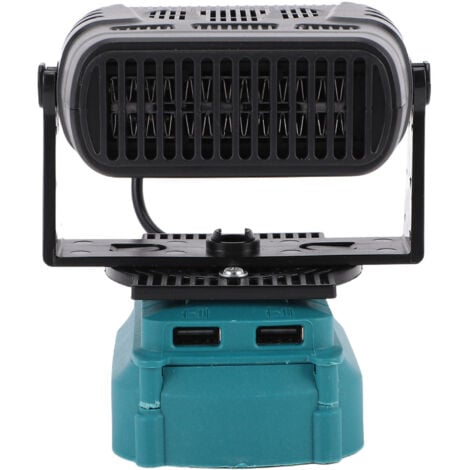 Eosnow Chauffage d'espace à température constante adapté à la batterie lithium-ion BL1850 Souffleur portable 200 W avec deux ports USB 2 réglages de température