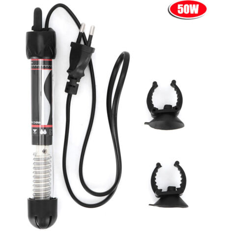 Eosnow Chauffe-Aquarium 220-240V, Petit Chauffe-réservoir réglable, Prise UE HX-906 pour Eau salée pour Eau Douce(50W)