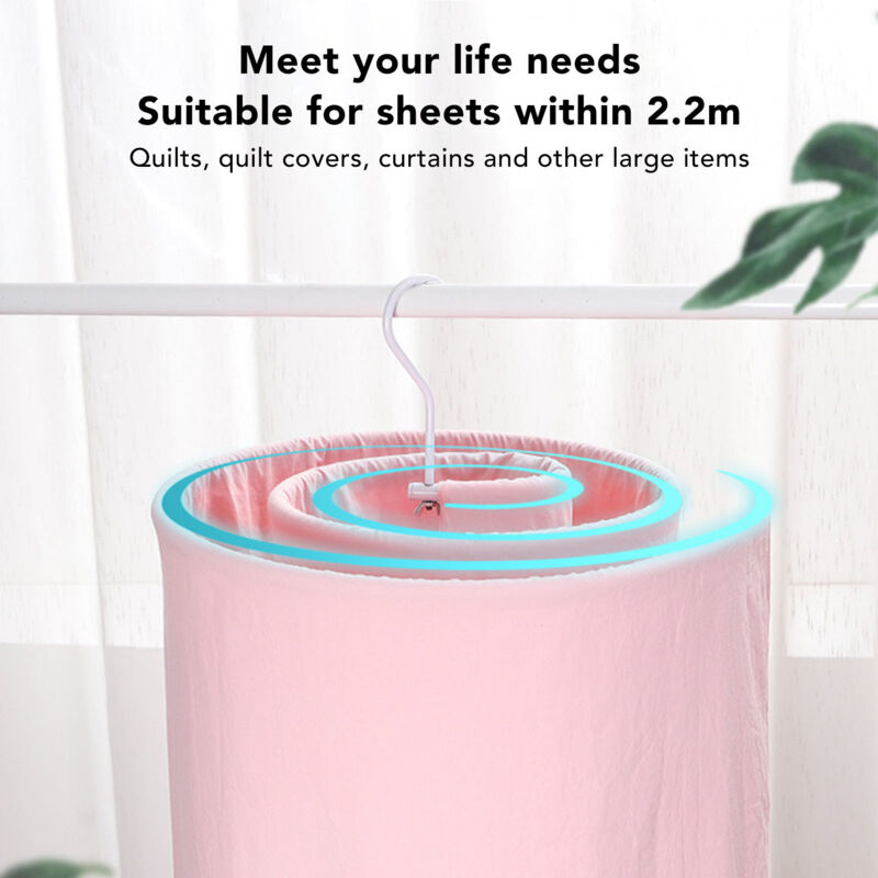 Eosnow - Cintre rond en spirale pour draps de couette, support de séchage rotatif innovant, outil de balcon pour la maison