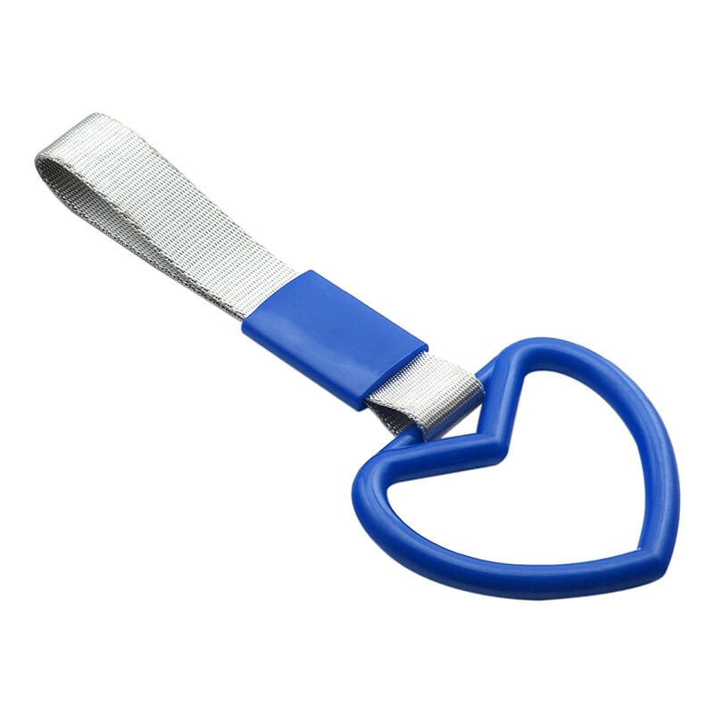 Image of Eosnow - Ciondolo alla deriva con cinturino a mano con maniglia per autobus a forma di cuore con anello a forma di cuore