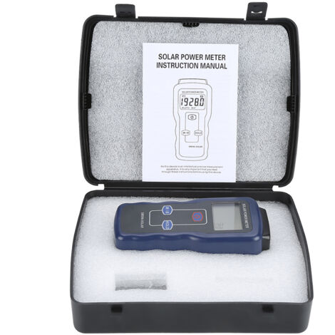 Eosnow Compteur d'énergie solaire, W/m²/Btu, testeur d'énergie, rayonnement pour mesures météorologiques