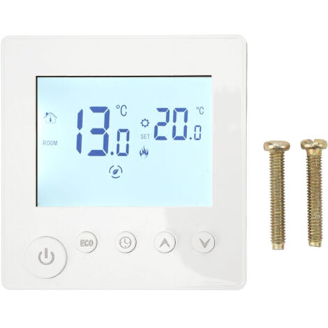 Eosnow Contrleur de Thermostat de chauffage au sol, panneau de commande Programmable, écran LCD 90V-240V pour la maison