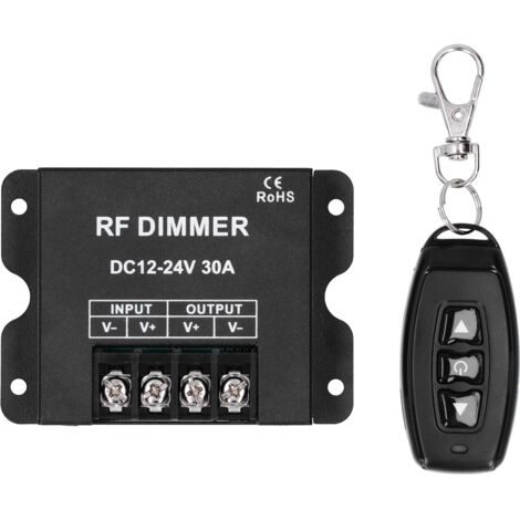 Eosnow Contrleur de variateur de couleur unique LED, 3 touches RF, télécommande sans fil de grande puissance