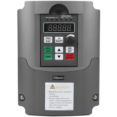Eosnow Contrôleur de moteur monophasé 220V à triphasé 380V,5.5KW,Convertisseur de fréquence,9100-1T3-00550G Onduleur