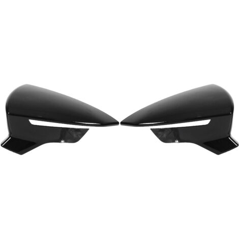 Eosnow Coppia coperture protettive per specchietto retrovisore sinistro destro di ricambio per SEAT Leon Mk3 5F ST FR Cupra 2013‑2019 Nero lucido