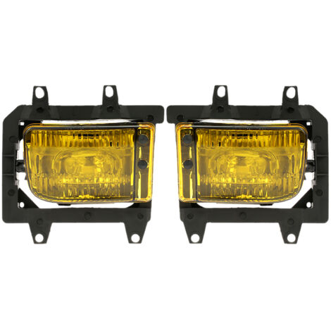 Eosnow Coppia di kit lenti in plastica trasparente per fendinebbia anteriore sinistro e destro per BMW E30 Serie 3 1985-1993