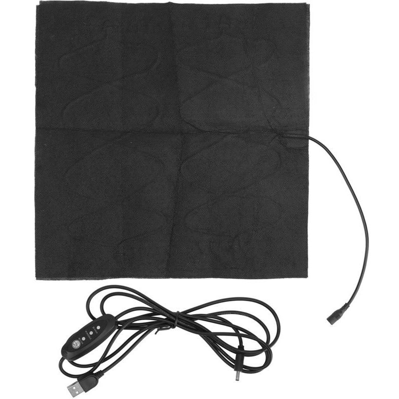 Eosnow Coussin chauffant 30x30cm température réglable pliage rapide USB DC 5V pour le bureau à domicile