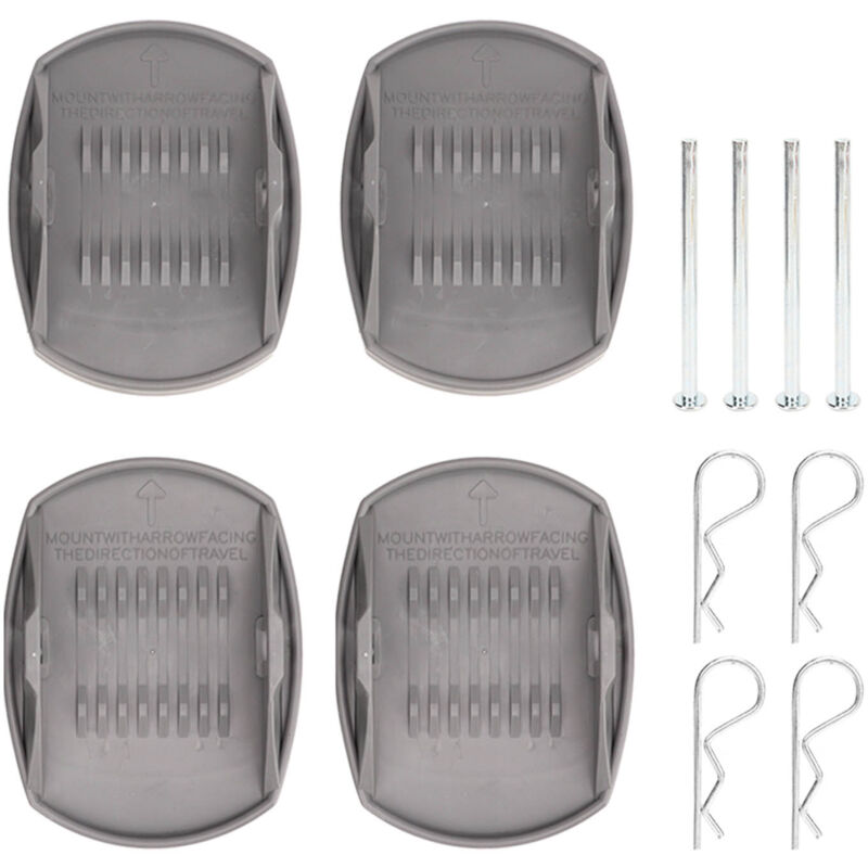 Eosnow - Coussinets de levage de cric de caravane, 4 pièces, Dispersion de charge, antirouille, haute résistance, robuste, adaptateur de coussin de