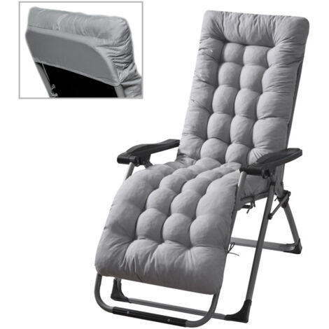 Eosnow Coussins de Chaise longue de Patio, coussins de Chaise longue, coussin de Chaise longue pour voyage, vacances, intérieur et extérieur