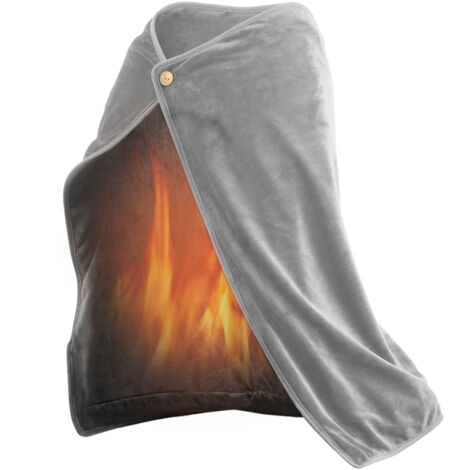 Eosnow Couverture chauffante, châle, lavable, portable, pour le Camping, le bureau, la maison