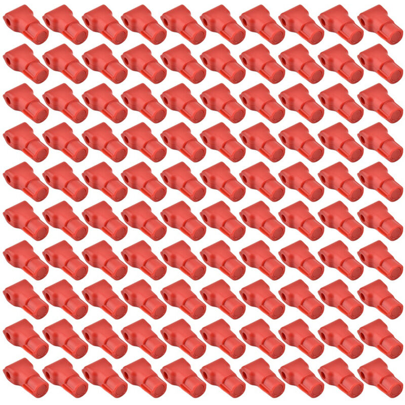 Eosnow - Crochet antivol pour téléphone portable, 100 pièces, serrure pour marchandises de magasin de détail, rouge (6MM)