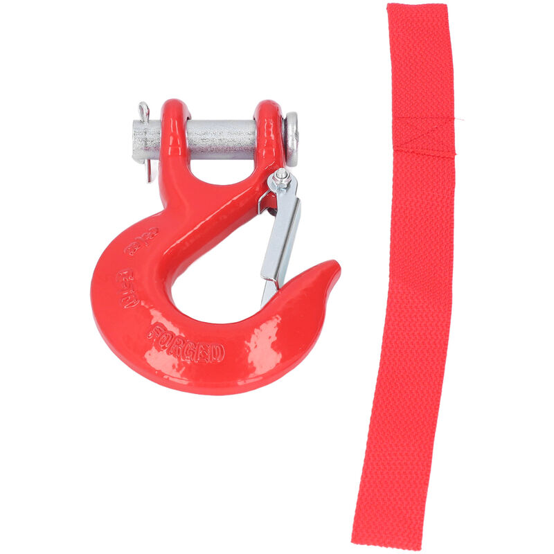 Eosnow - Crochet de sécurité à chape 3/8 pouces en acier, capacité limite de 18 000 lb, antirouille pour le levage de sauvetage portuaire hors route