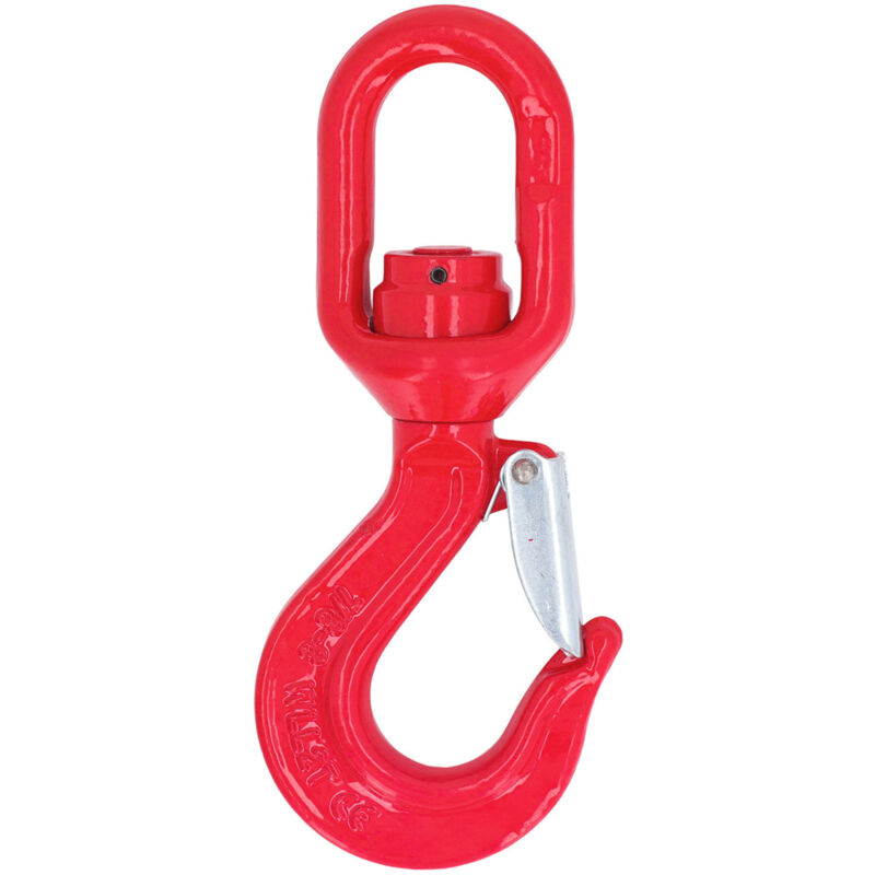 Eosnow Crochet pivotant, roulement de charge de 2 tonnes, levage robuste en acier allié pour grue