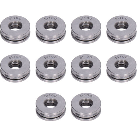 Eosnow Cuscinetti assiali in metallo in miniatura staccabili ad alta precisione da 10 pezzi Cuscinetti assiali in metallo Kit51100