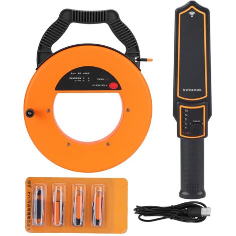 Eosnow Detector de obstrucciones de tuberías de pared Escáner Herramienta de diagnóstico Probador de obstrucciones de tuberías de acero/PVC