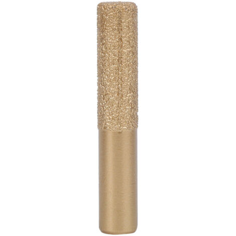 Eosnow Diamond Router Bits, Gold Brazed Straight Shank for Quartz Stone Marble Sewing Knife 12.7x13.5 75mm