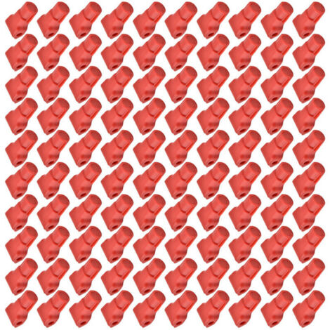 Eosnow Diebstahlsicherer Handyhaken, 100 Stück, Schloss für Einzelhandelswaren, Rot (7 mm)
