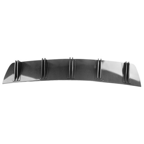 Eosnow Diffusore per labbra paraurti posteriore 5 pinne Telaio per auto universale Spoiler in fibra di carbonio Accessori per lo styling modificati per squalo