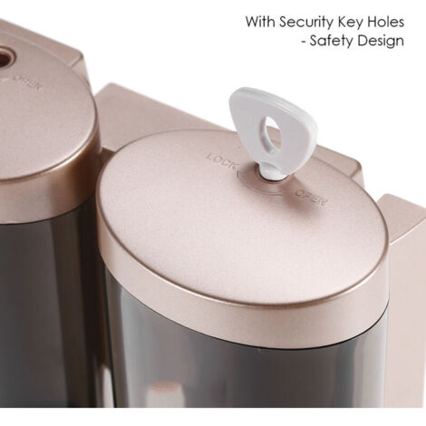 Eosnow Dispenser di sapone manuale da parete per cucina e bagno