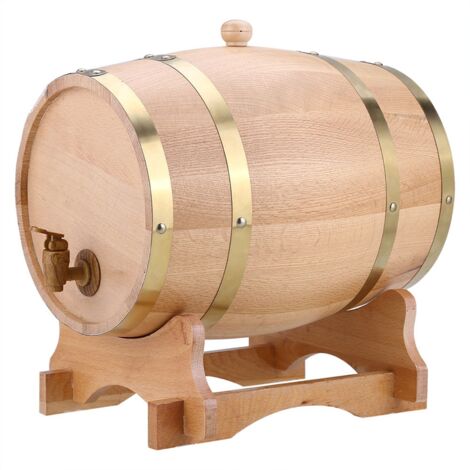 Eosnow Dispenser per botte di vino vintage in legno da 10 litri per tequila whisky bourbon