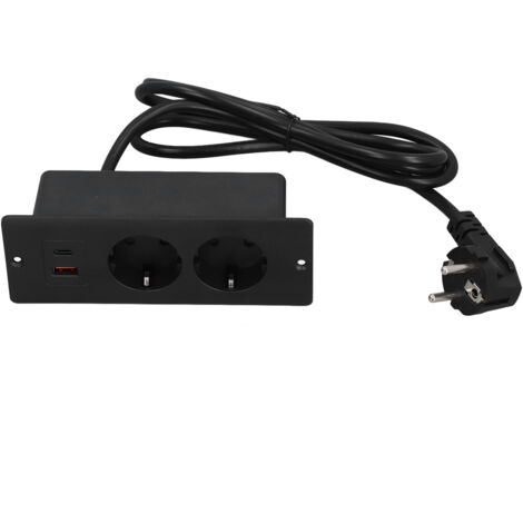 Eosnow Eingebrauchte Sockel 2 -Steckdosen mit PD20W USB C Ein Port eingebetteter Möbelstreifen 1,5 m Kabel