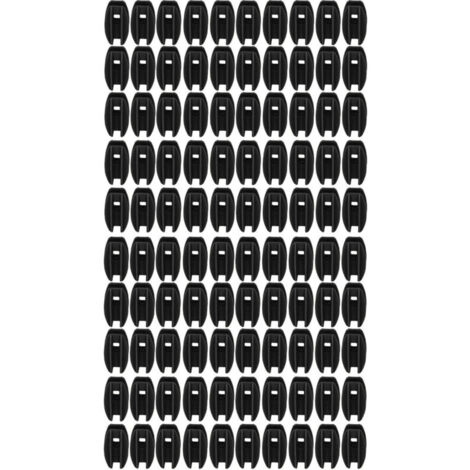 Eosnow Electric Fence Insulator, 100 Pieces, Weatherproof, ABS Square Tube, for Black Steel Wire