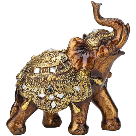 Eosnow Elefante a forma di resina ornamento a legna in legno in stile europeo mobile tv decorazione artigianato l