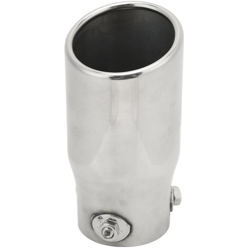 Eosnow - Embout d'échappement en acier inoxydable, entrée 63mm, sortie 76mm, longueur 150mm, universel pour voiture