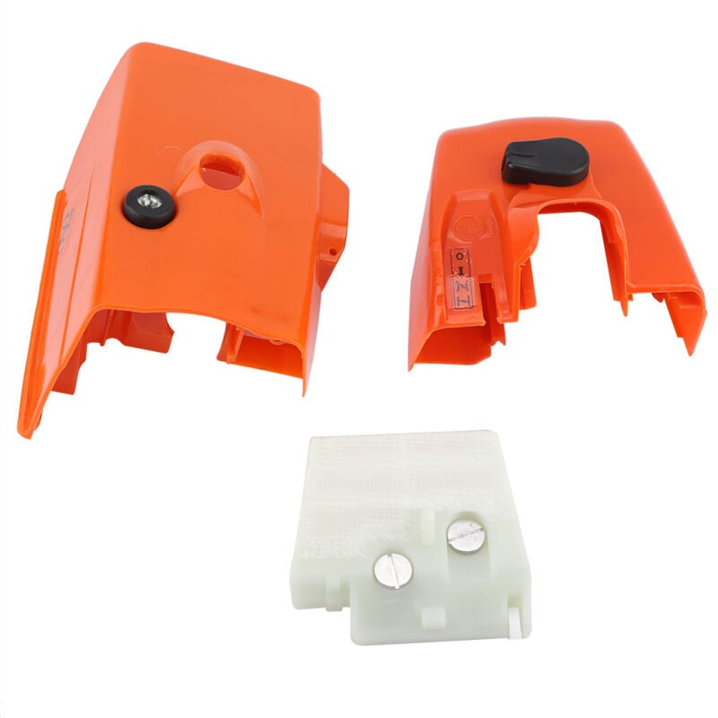 Decdeal Filtre à air avec couvercle pour pièces de rechange pour trononneuse stihl Ms260 026