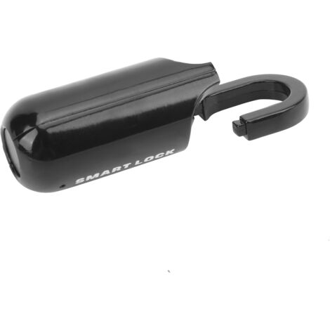 Eosnow Fingerabdruck Lock Antitheft Security USB wiederaufladbares Thumbprint Vorhängeschloss für Gepäckfall (schwarz)