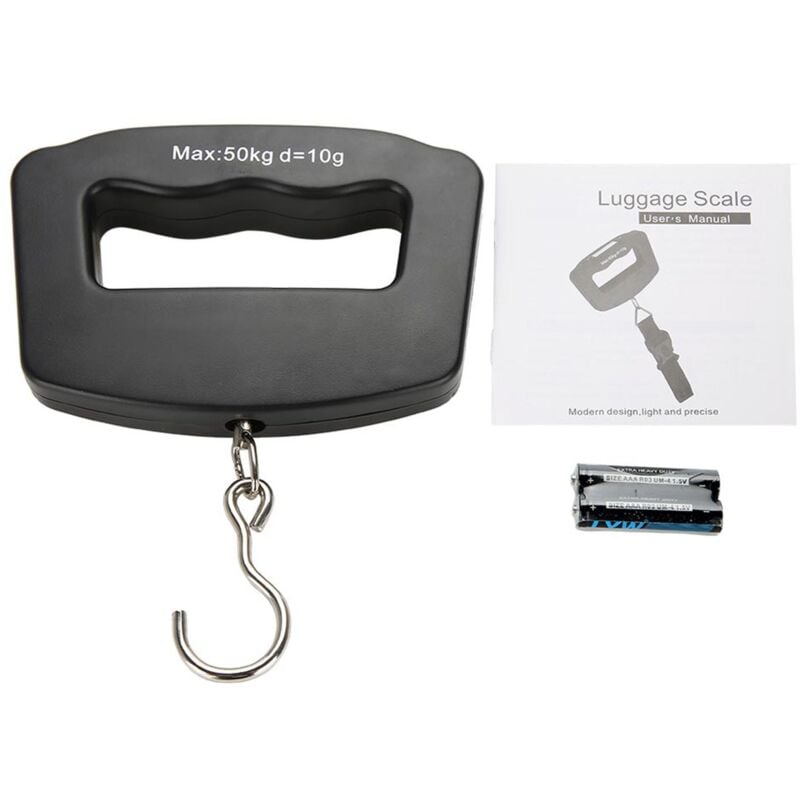 Image of Eosnow - Fischhängegewicht, kompakte elektronische Skala, Edelstahl zum Wiegen des Einkaufens