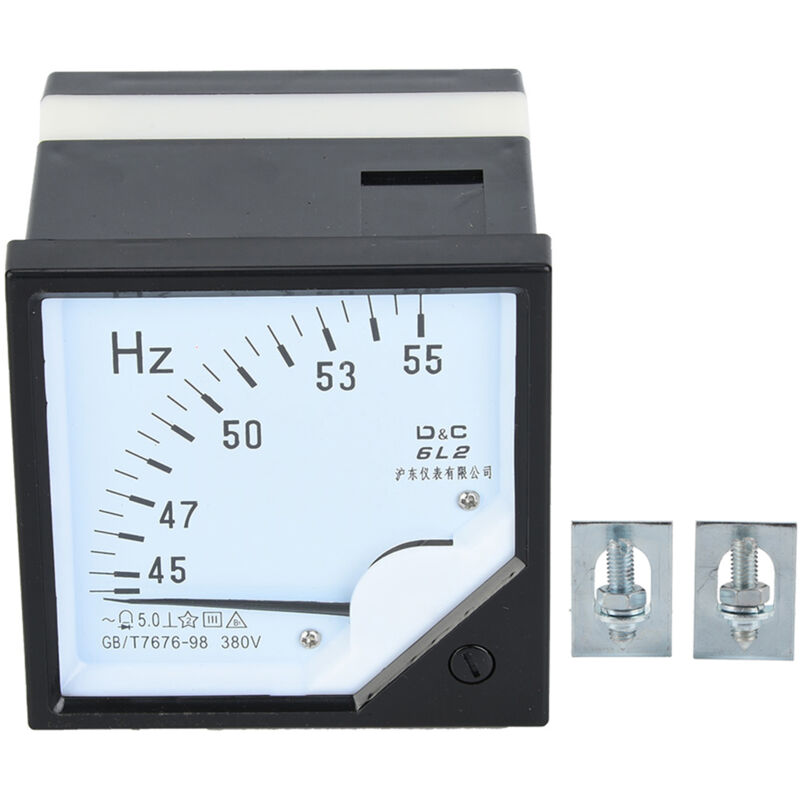 Eosnow - Fréquencemètre à panneau carré 45-55Hz ac 380V 1.5, testeur de fréquence de haute précision