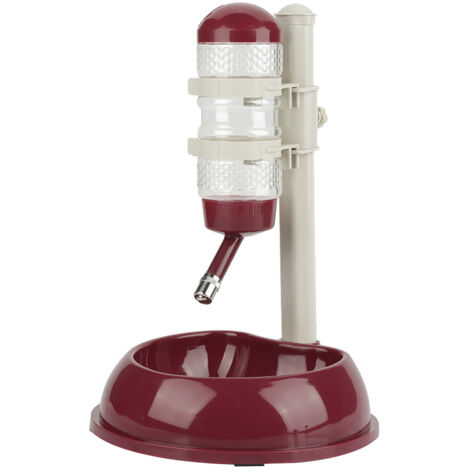 Eosnow Gamelle réglable pour chien, distributeur de nourriture et d'eau, pour animaux de compagnie, chats et chiens, marron