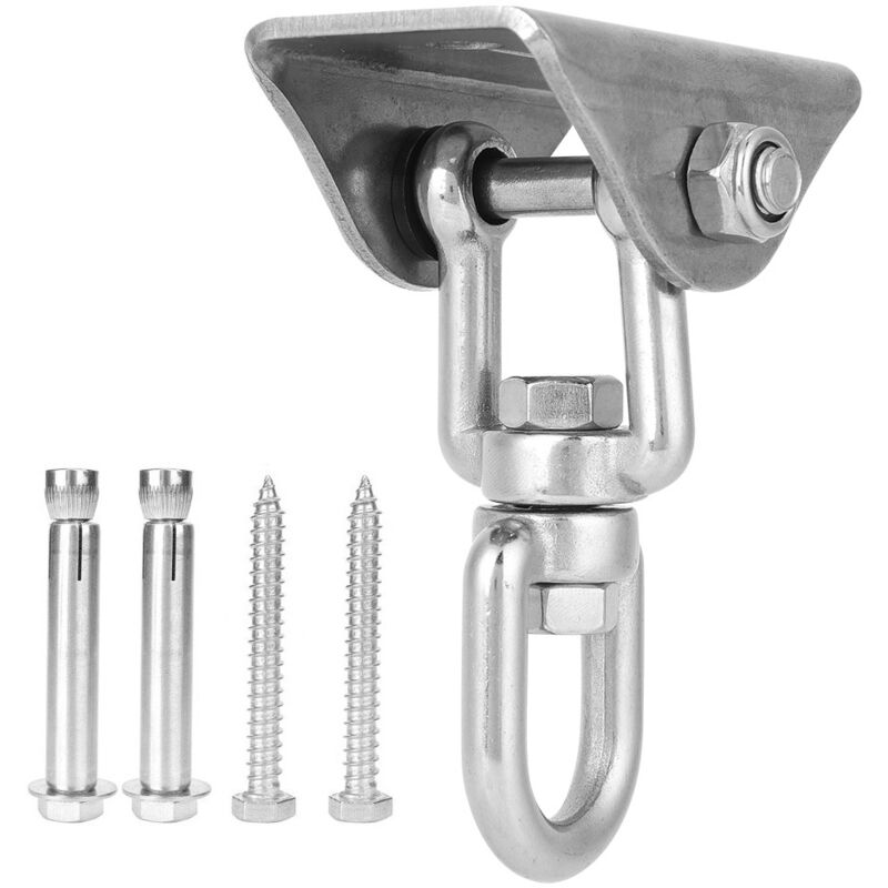 Eosnow Hamac rotatif en acier inoxydable, crochet de suspension, plaque fixe, Kit de chaise suspendue, accessoire