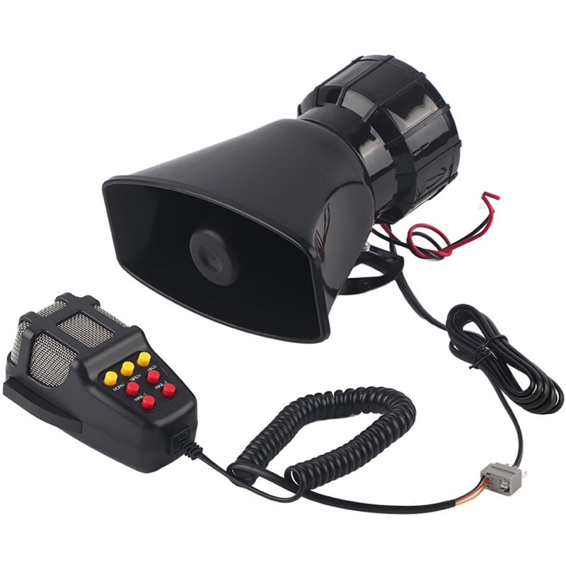 Haut-parleur audio de voiture, sirène de klaxon durable et pratique pour - Eosnow