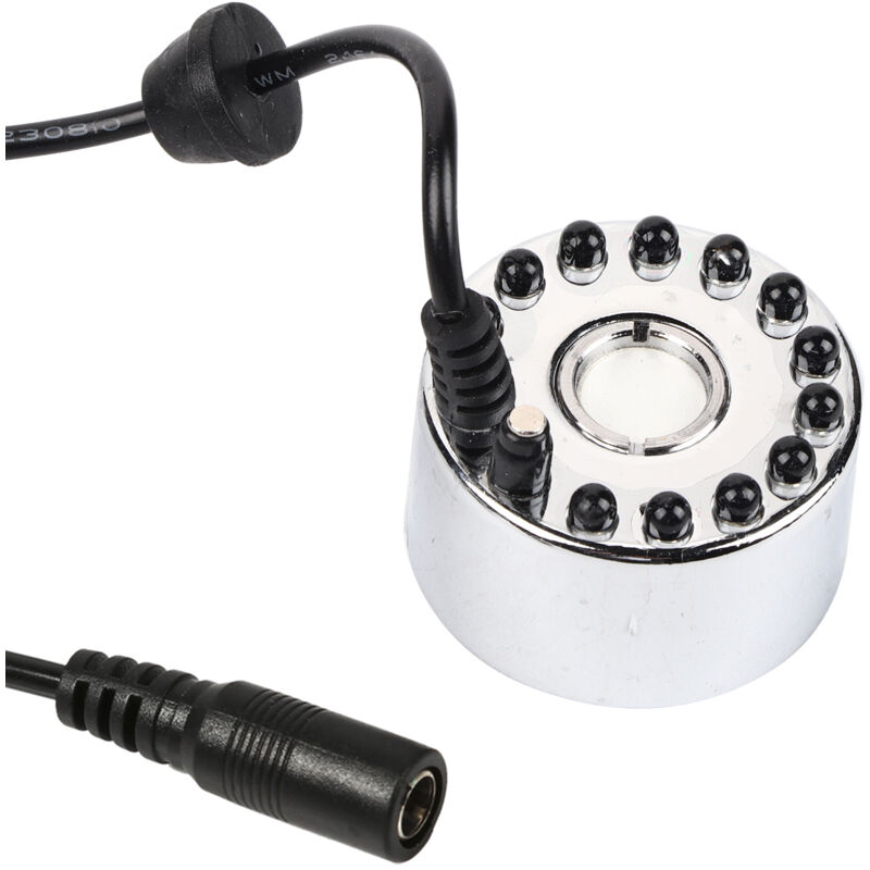 Humidificateur d'air d'atomiseur de fontaine de fabricant de brume ultrasonique changeant de couleur de 24V avec l'adaptateur prise ue 100-240V