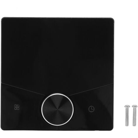 JEFFERGARDEN Eosnow Intelligentes Thermostat, Farbdisplay, Touchscreen, digitale Fußbodenheizung für Heim-Dampfbad, Schwarz